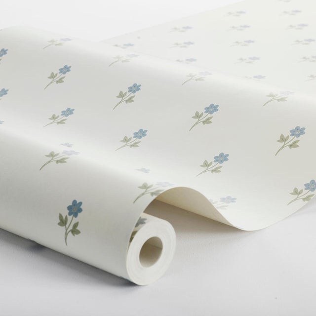 Drawing on 18th- and 19th-century French textiles for inspiration, this sweet, small-scale floral pattern from...