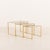 This elegant set of three italian brass nesting tables comes from the 1970s, and perfectly reflects the glamorous...