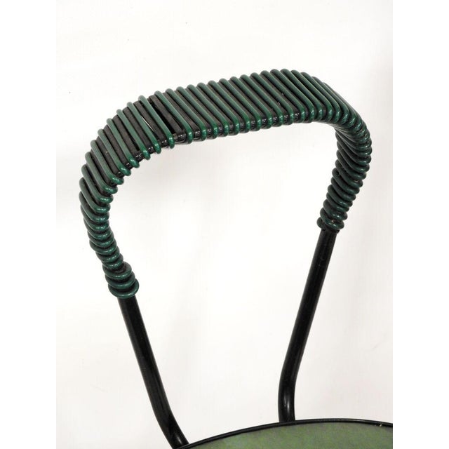 Vintage Green Chairs by Jacques Hitier, 1960, Set of 4 For Sale - Image 3 of 9