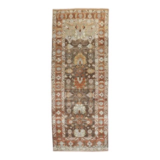 Antique Zabihi Collection Persian Malayer Wide Runner - 4'6" x 10'11" For Sale