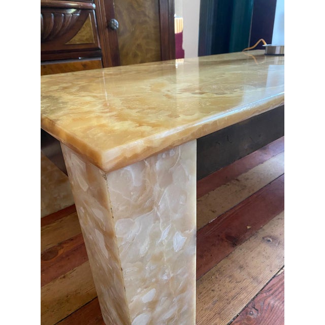 Solid Onyx Coffee Table with Built-in Lighting, Italy, 1970s For Sale - Image 9 of 11