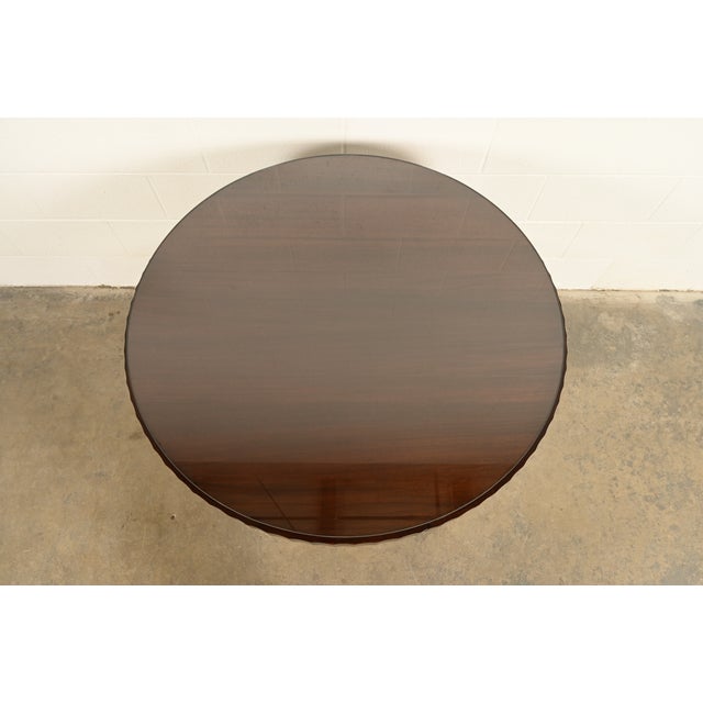 Barbara Barry for Baker Furniture Modern Regency Dark Mahogany Two-Tier Center Table For Sale - Image 10 of 17