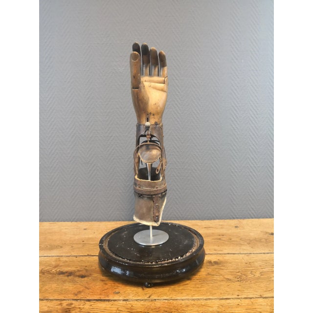 Metal Antique German Hand in Glass by Ferdinand Sauerbruch For Sale - Image 7 of 11