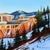 Winter Upon the Canyon by Michelle Condrat | Oil Painting of a snowy canyon landscape For Sale