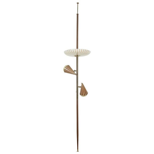 1950s Adjustable Three Shade Stiffel Extension Pole Lamp Chairish