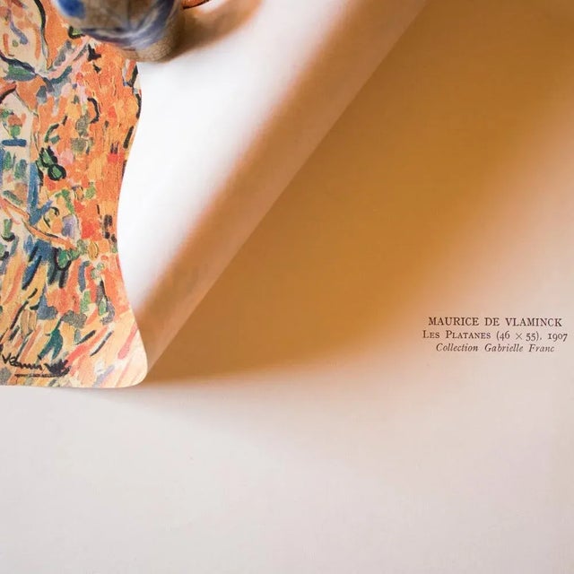 1940s 1948 After Maurice De Vlaminck, "The Platanes" Second Edition Parisian Offset Lithograph For Sale - Image 5 of 8