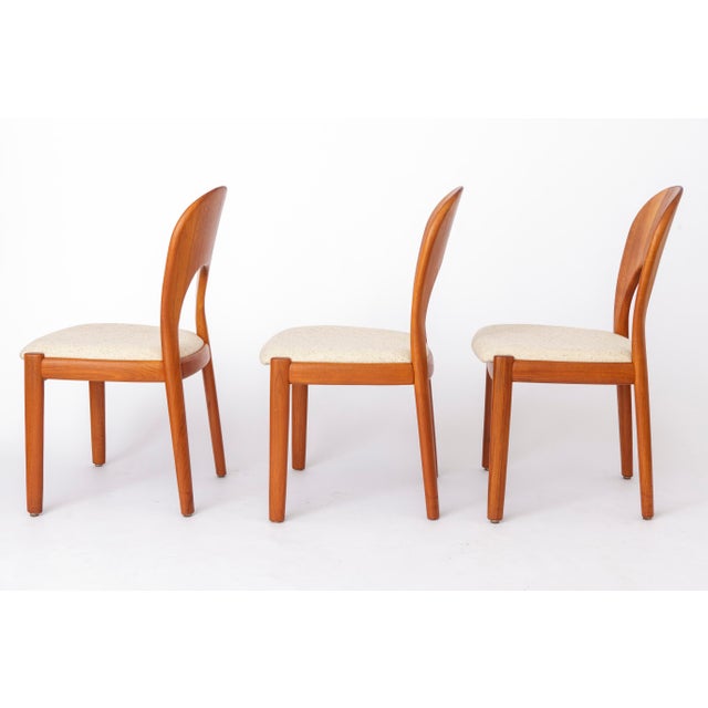Niels Koefoed Dining Chairs in Teak by Niels Koefoed for Koefoeds Hornslet, 1970s, Set of 4 For Sale - Image 4 of 11