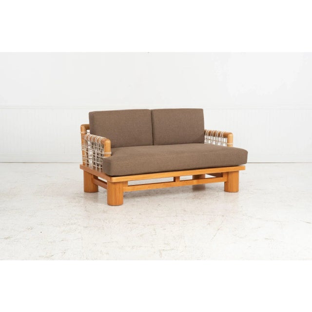 1980s Karl Springer for Karl Springer, LTD Dowelwood Sofa1980c. For Sale - Image 5 of 18