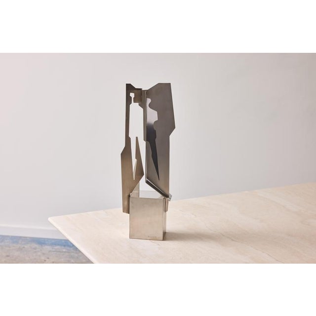 Alessandro Tagliolini, Abstract Sculpture, 1973, Stainless Steel For Sale - Image 6 of 14