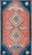 A beautiful early 20th century Turkish Konya Kilim rug with two large diamond medallions flanked by stylized floral...