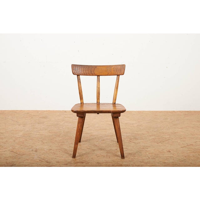 Vintage Chair in Oak by Jacob Müller for Wohnhilfe, 1940s, in Good conditions. Designed 1920 to 1949 This piece is...