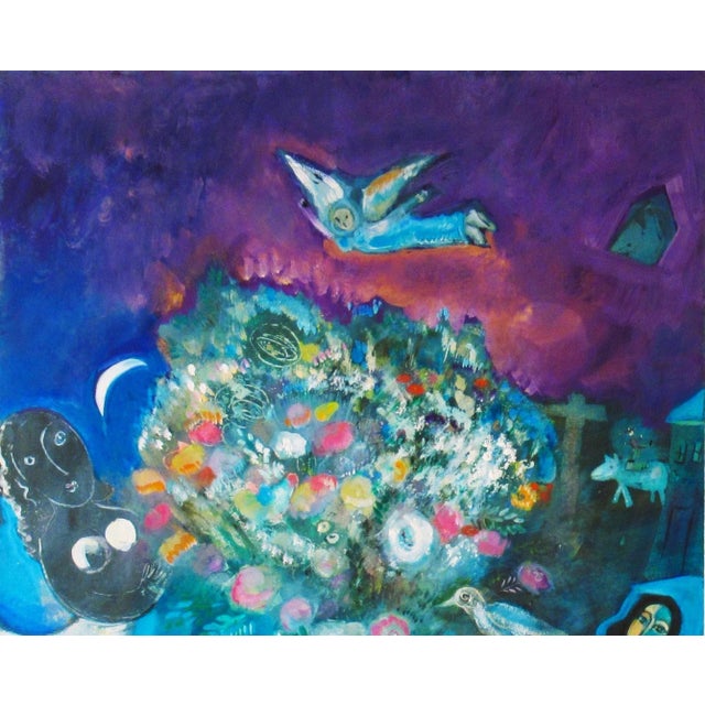 Mary Zarbano Flowers with Personages, c.1970 For Sale - Image 4 of 10