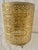 Vintage Hollywood Regency Gold Tone French Drape Filigree Wastebasket Ormolu Pierced Metal For Sale - Image 15 of 15