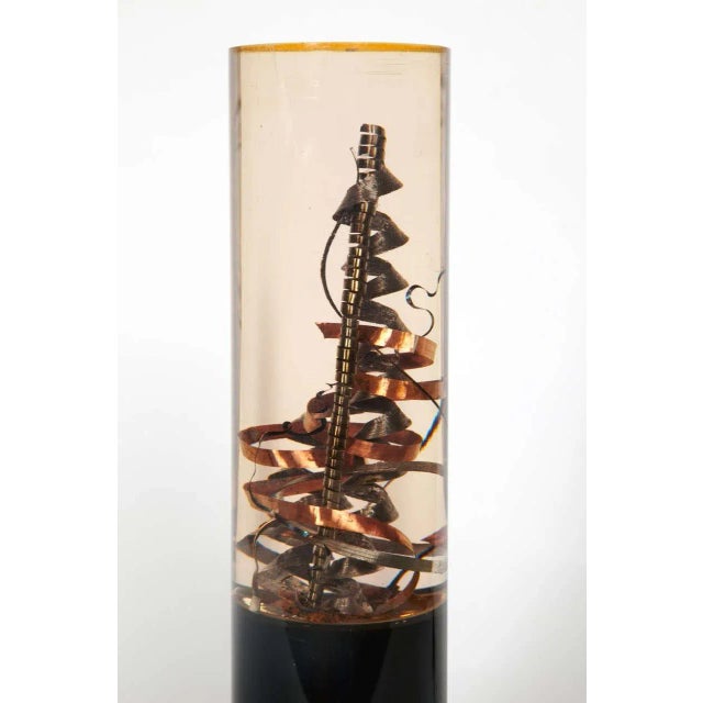 Table Lamp with Inclusion by Pierre Giraudon, 1970s For Sale - Image 6 of 10