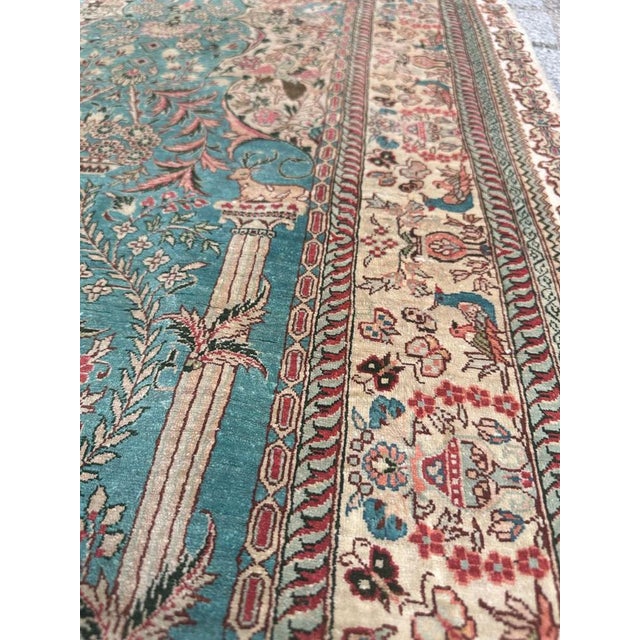 Rug in Fine Silk by Sino Hereke, 1990s For Sale - Image 13 of 18