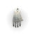 Vintage Berber Hand of Fatima / Hamsa Sterling Silver Pendant With Central Flower Motif For Sale In Los Angeles - Image 6 of 9