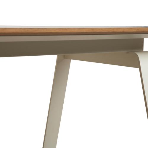 White Wood Dining Table from Arco For Sale - Image 6 of 10