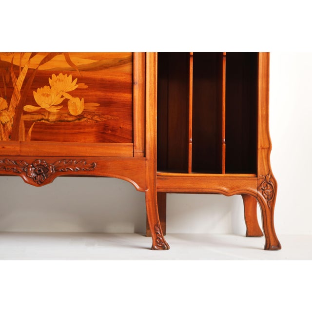 Art Nouveau Display Music Cabinet by Emile Gallé, France, 1905 For Sale - Image 13 of 18