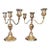 Mid 20th Century Silverplated Candelabras Pair For Sale