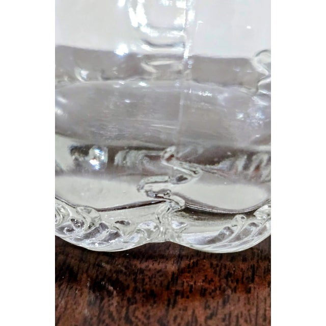 Silver Elegant Italian Silver-Plated & Glass Pitcher – Vintage Made in Italy For Sale - Image 8 of 8