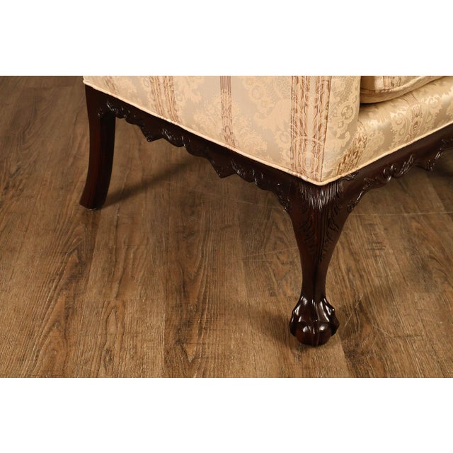 Century Furniture Chippendale Style Pair of Mahogany Sofas For Sale - Image 9 of 18