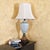 Vintage Crackle Glaze Ceramic Table Lamp on Antiqued Brass Base, Transitional Style For Sale - Image 18 of 18