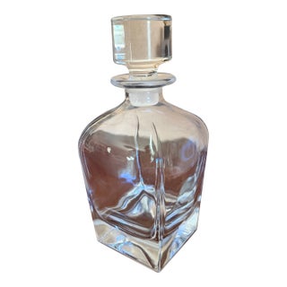 Mid 20th Century Crystal Whiskey Decanter With Stopper For Sale