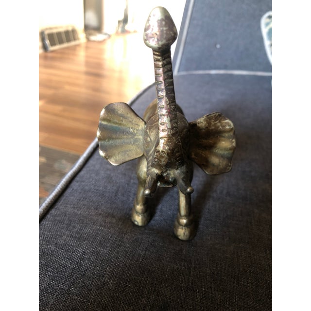 Vintage 1970’s Brass Elephant Statue.