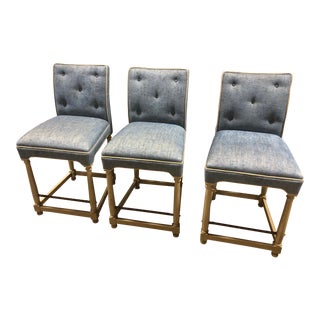 Modern Hickory Chair Marit Counter Stools- Set of 3 For Sale