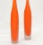 Set of 2 Italian Orange Scavo Glass Wheat Vases, Vessel Mid-Century Modern 1980 For Sale - Image 10 of 12