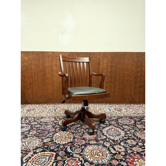 Classic English Office Chair For Sale - Image 9 of 9