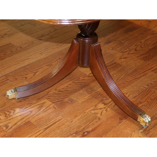 1980s Kittinger Flame Mahogany Regency Style Conference Dining Table For Sale - Image 11 of 17