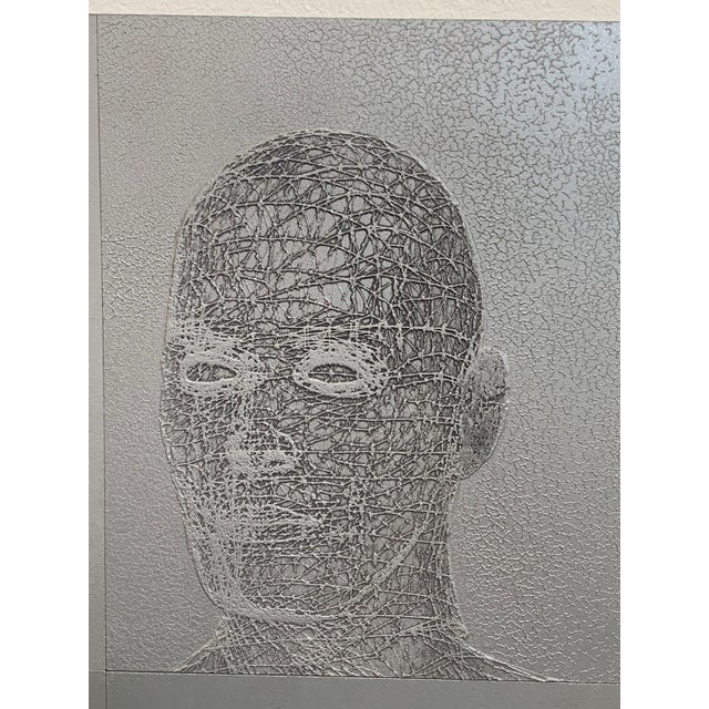 Wood Stefano Bersani, Atomic Scan Relief on Panel, 2000s, Lithographs on Metal For Sale - Image 7 of 8