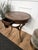 Brown Vintage Italian Round Walnut Side Table, 1930s For Sale - Image 8 of 9