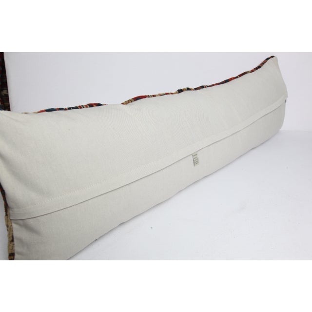 Antique Caucasian Rug Pillow Cover for Moder Home Decoration -13'' X 47'' For Sale - Image 12 of 13