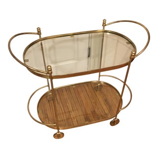 Brass Bar Cart For Sale