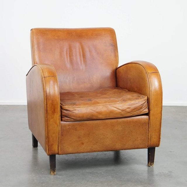 Vintage Leather Club Chair For Sale - Image 12 of 12