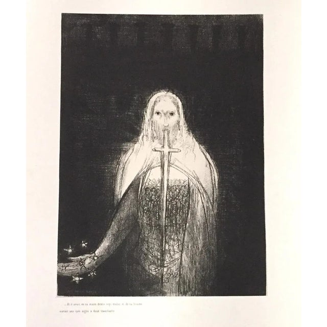Et is avait en sa main droite sept étoiles - Original Litho by O. Redon - 1899 1899 For Sale - Image 3 of 3