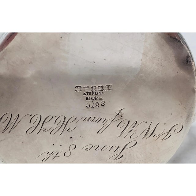 Silver Late 19th Century Sterling Silver Christening Cup W/ Floral Pattern C.1895 For Sale - Image 8 of 11