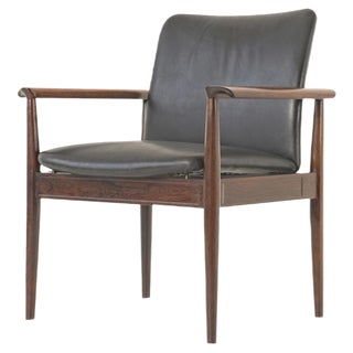 Rosewood Diplomat Armchair by Finn Juhl, 1960s For Sale