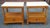 Late 20th Century Late 20th Century Pair of Milling Road for Baker Golden Pine and Travertine Top Side Tables For Sale - Image 5 of 12