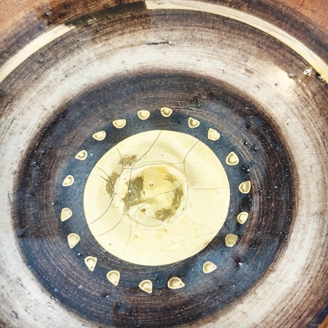 Gold Openwork Ceramic Bowl by Georges Pelletier, France, 1970s For Sale - Image 8 of 15