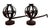 Black Pair of Spanish Forged-Iron Basket Andirons, circa 1900 For Sale - Image 8 of 15