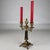 2000 - 2009 19th Century Antique French Brass and Ebony 2-Light Candelabras, Set of 2 For Sale - Image 5 of 10