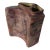 1980s Vintage Abstract Studio Art Pottery Sculptural Double-Neck Vase, Unsigned For Sale