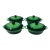 Le Creuset 12oz Petite Oval Casseroles in Bamboo Green - Set of 4 For Sale