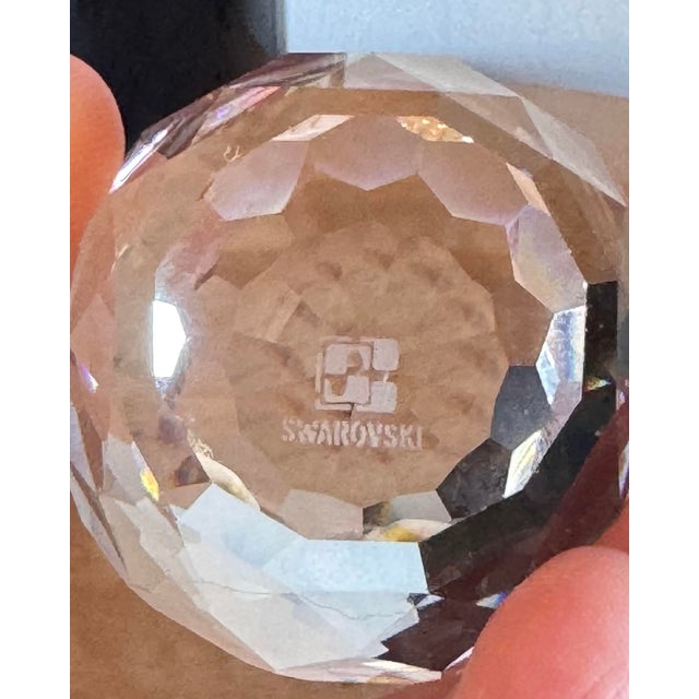 Transparent Swarovski Crystal “Woodland Friends” Owls (Set of 2) For Sale - Image 8 of 12