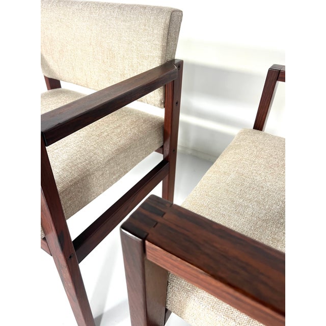 1970s Mid-Century Bridge Armchairs, Italy, 1970s, Set of 4 For Sale - Image 5 of 6