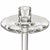 Orrefors Pair of Orrefors Sweden Tall Glass Cylinder Candlesticks For Sale - Image 4 of 5