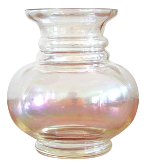 Art Nouveau Shimmering Glass Vase by Jean Beck, Munich, 1900s